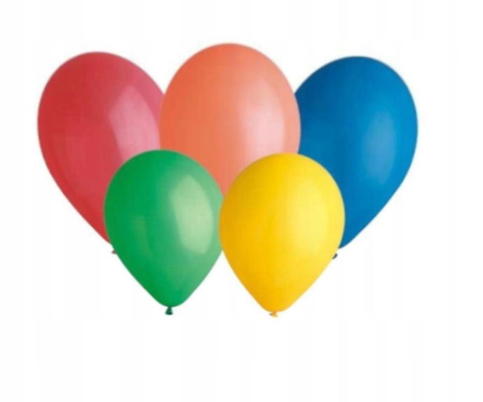 Balony lateksowe pastelowe kolorowe mix 15 szt