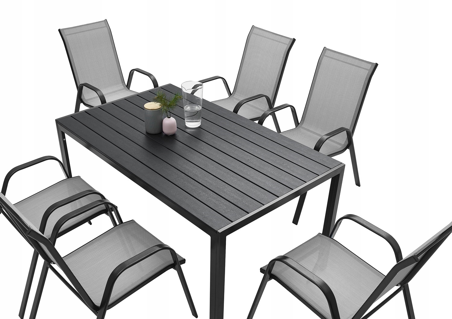 MEBLE OGRODOWE ZESTAW STÓŁ 6+1 NA TARAS BALKON Producent MAT-COMPANY