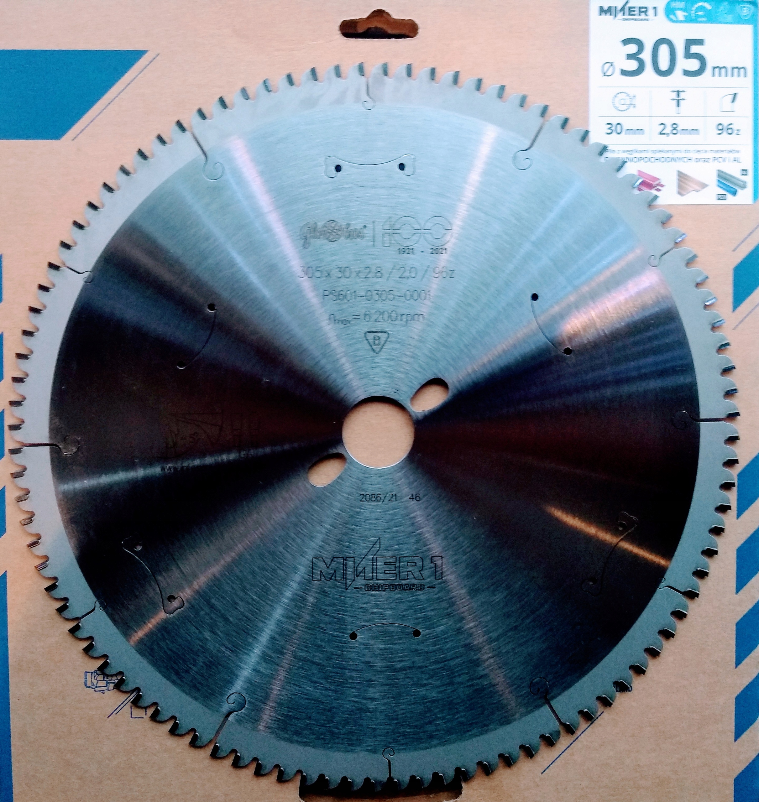 

Piła 305x30/96z Globus do Aluminium, Pvc, Mdf, Hdf