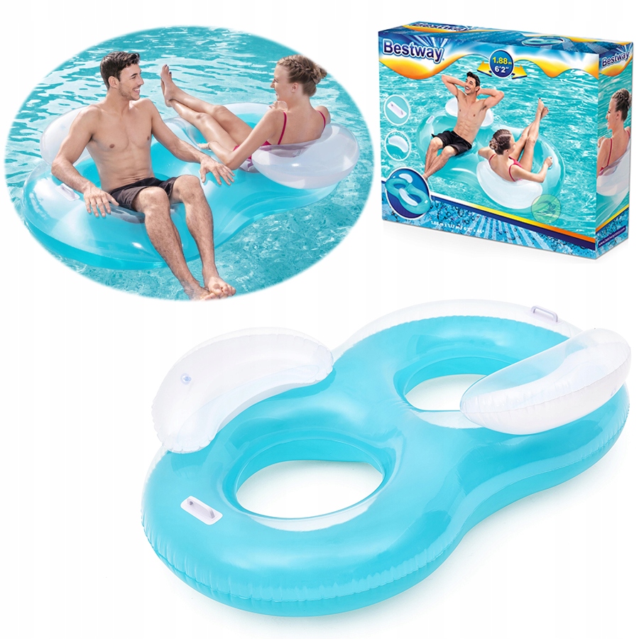 2 os. Dmuchana Wyspa Materac Fotel ósemka Bestway