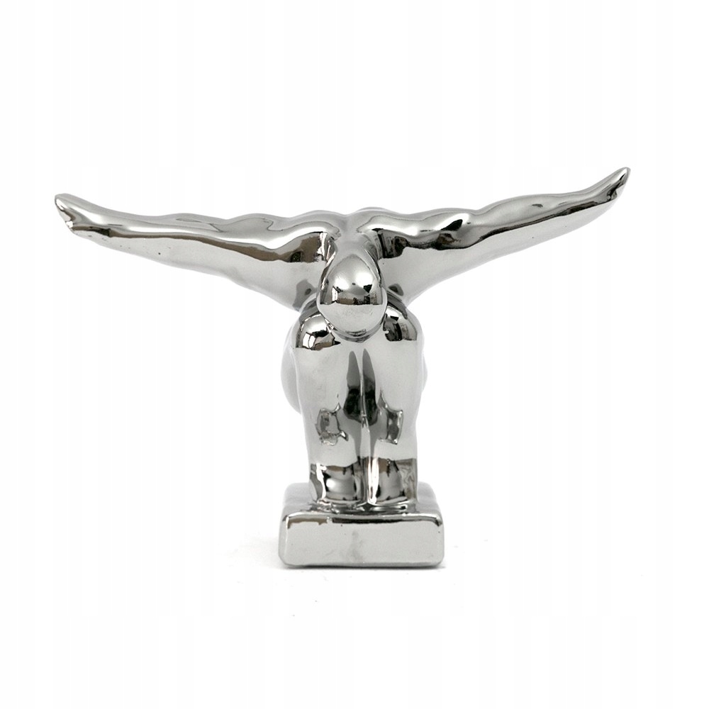 FIGURKA SREBRNA MĘŻCZYZNA SPORTOWIEC25x16cm ATLETA