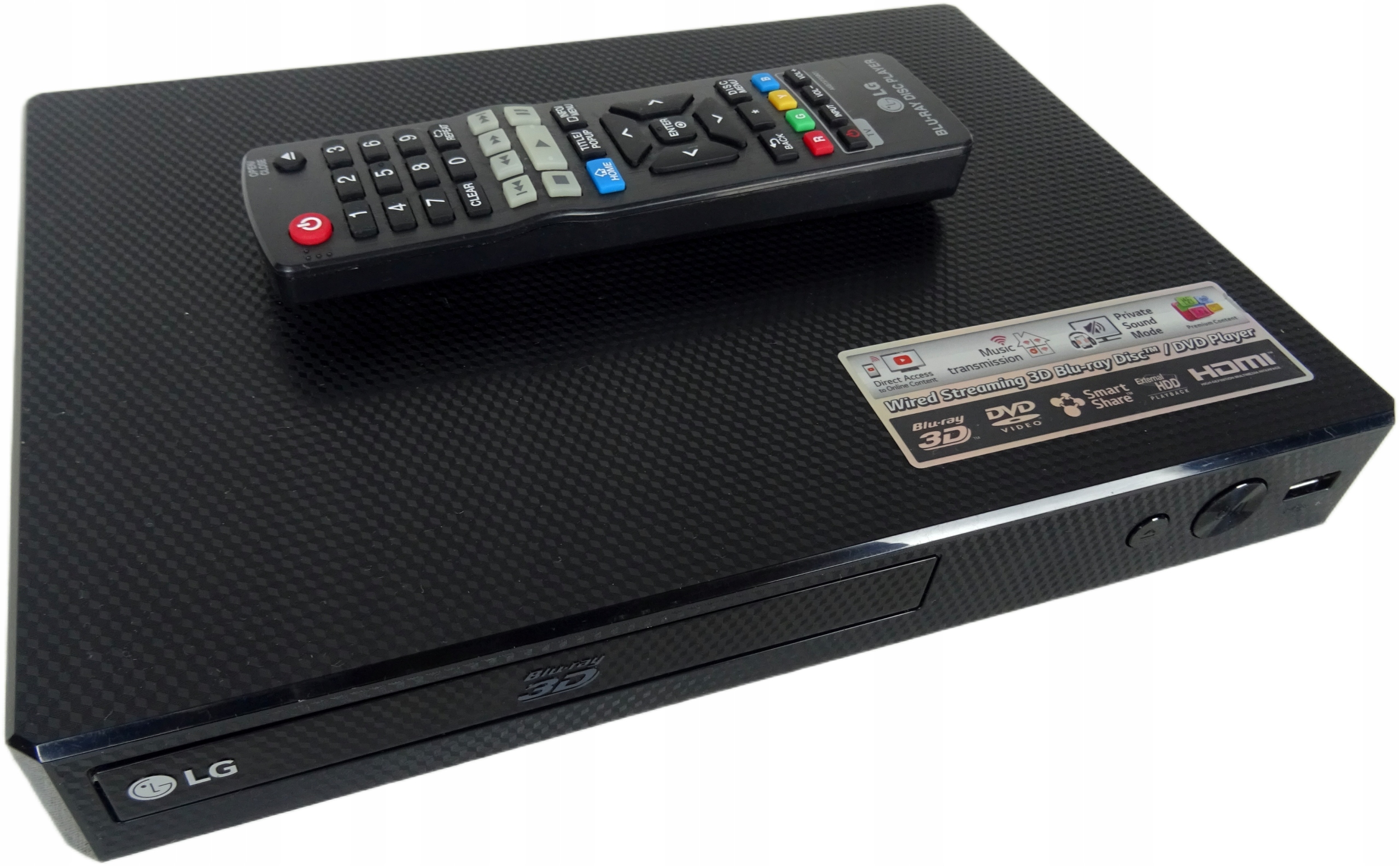 Kino domowe Pioneer XX Odtwarzacz Blu-Ray 3D LG BP450 czarny 11 W niewiem