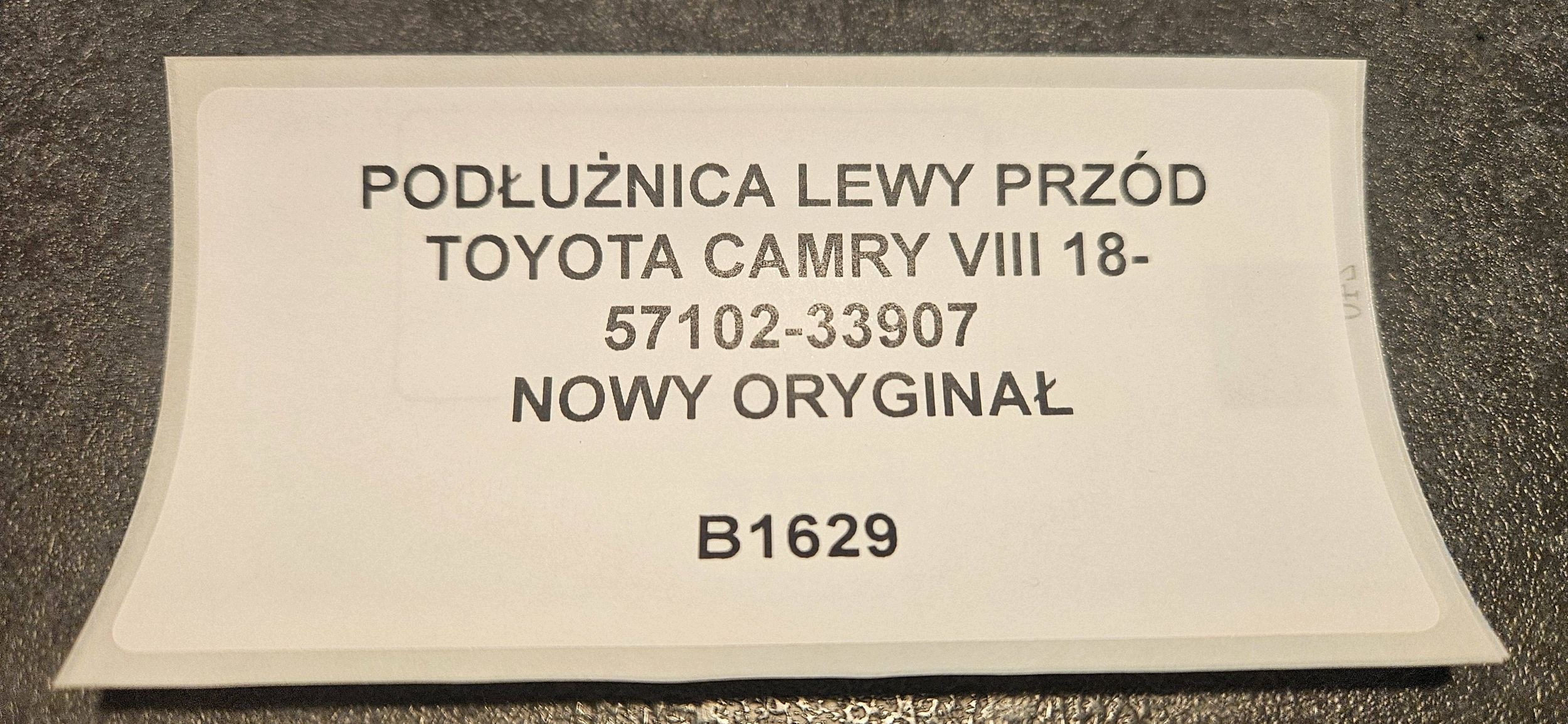 quarto longherone sinistra bocchetta Toyota Camry VIII XV70 5710233907