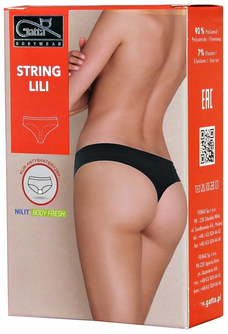 

Gatta Majtki LILI String Bezszwowe Stringi Kolor L