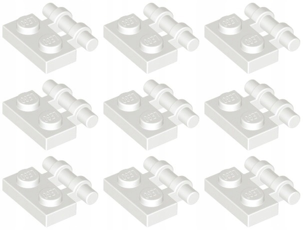 

Lego 2540 Zaczep 1x2 biały Nowy (5g) 9 szt.