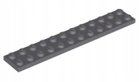 

Lego Płytka 2x12 Ciemny Szary 2445 Nowa