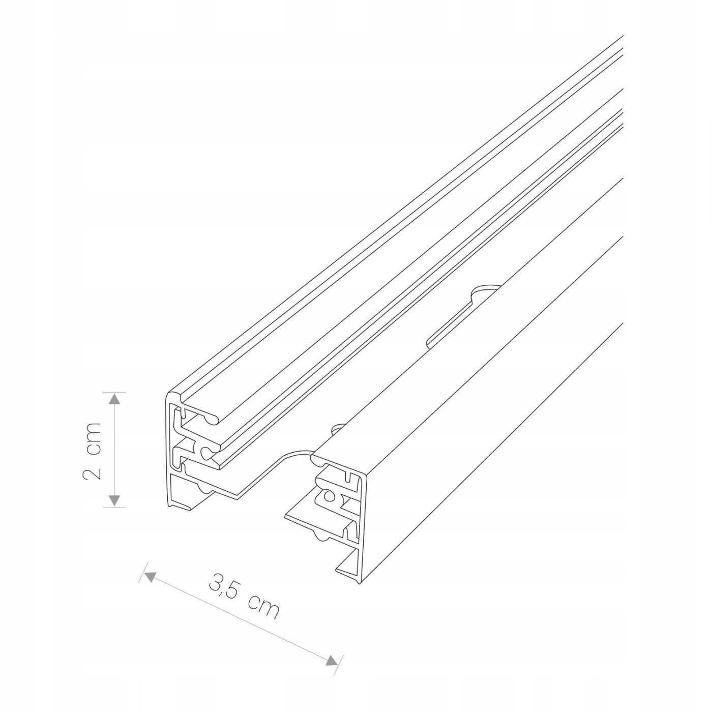 NOWODVORSKI oświetlenie szynowe PROFILE TRACK 2m Rodzaj gwintu GU10