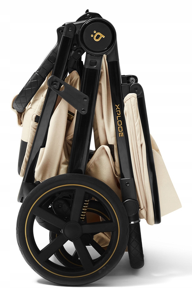 WÓZEK FUTURE DESIGN XPLODE CHROM FOLIA DO 22KG SAND BEIGE Typ siedziska Rozkładane