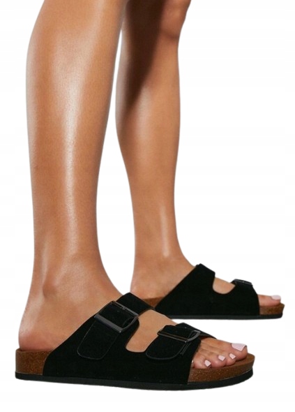 Misspap Černé Nazouváky S Mašličkami A Korkovou Podrážkou 36 U_a