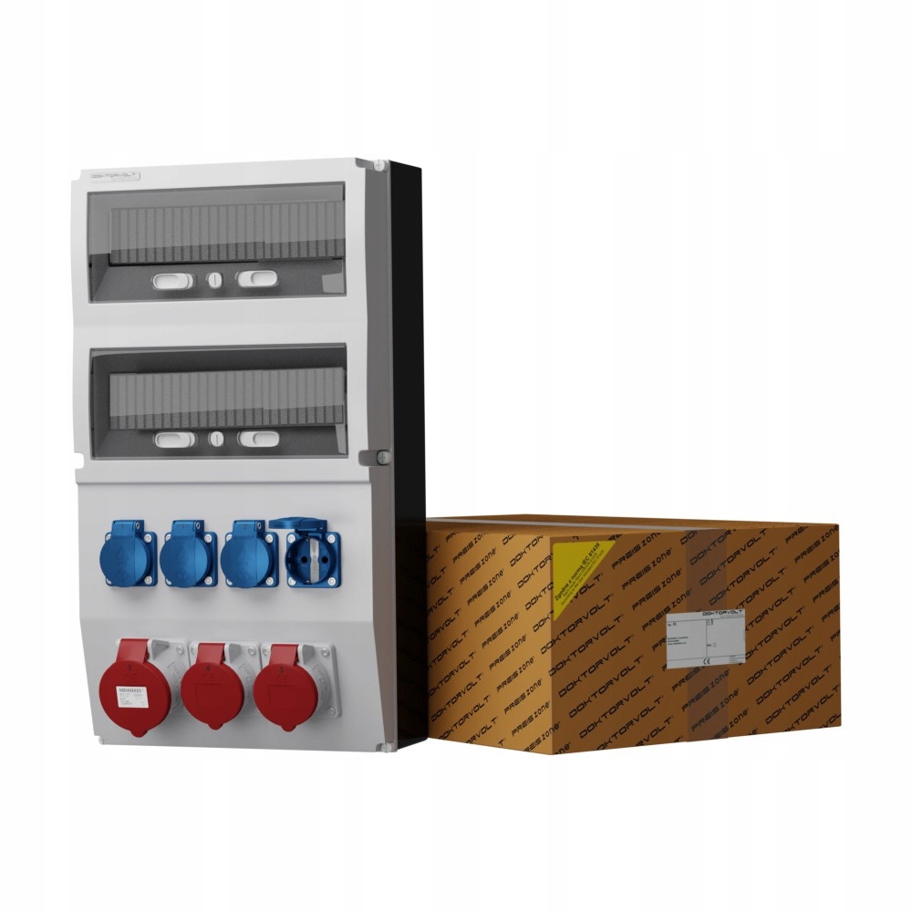 Stavební rozvaděč eXT 32A 2x16A 4x230V Schuko Mennekes Doktorvolt 2285