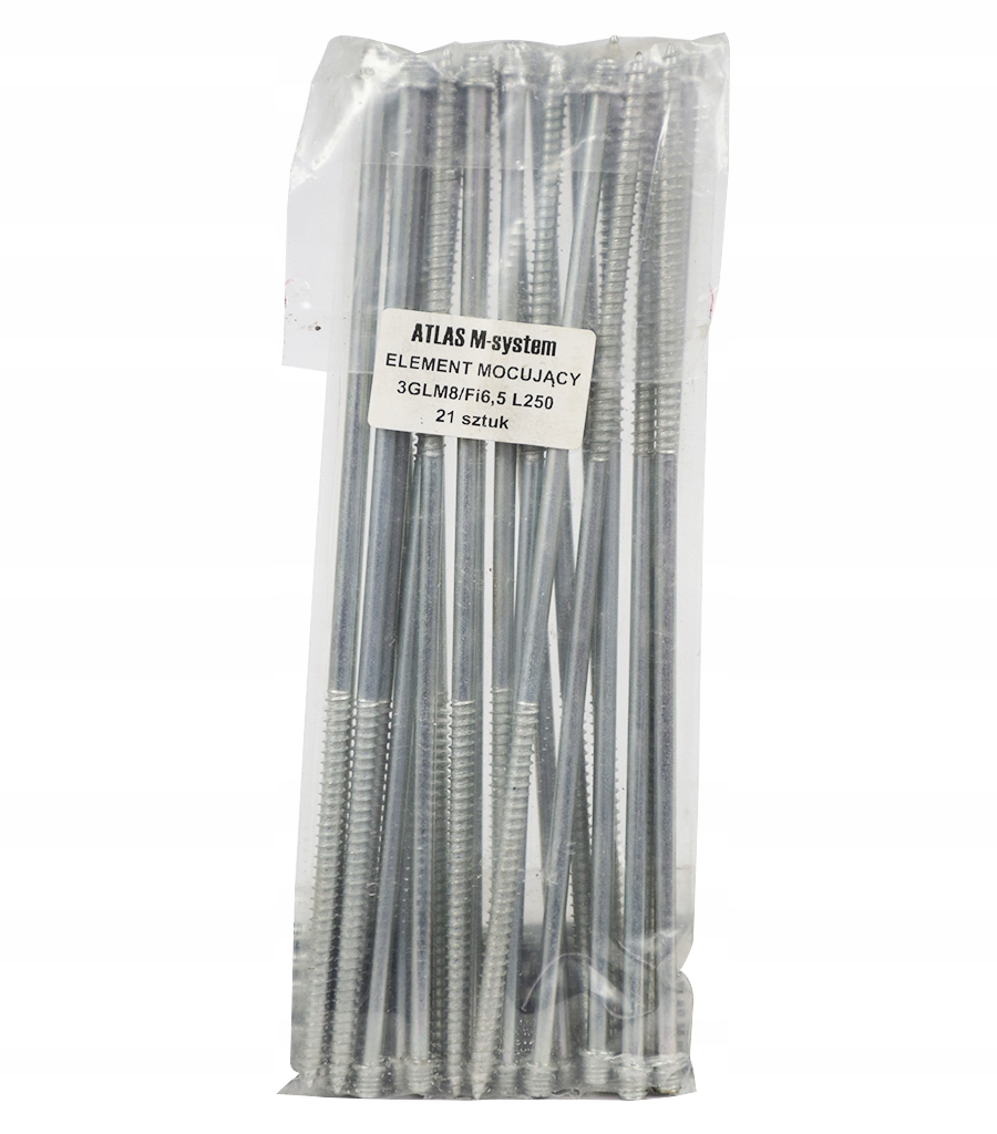 ŚRUBY DO M-SYSTEMU ATLAS DWUGWINT L250 21SZTUK