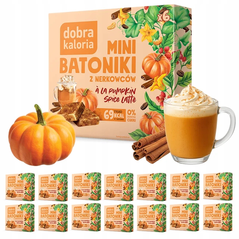 Zdrowe Mini Batoniki Z Nerkowca Pumpkin Spice Dobra Kaloria 0 Curku x 14