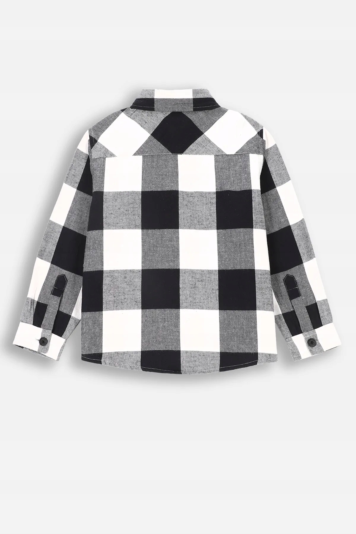 Chłopięca Koszula Biała W Kratę Długi Rękaw 110 Coccodrillo ZC4 Rękaw długi rękaw