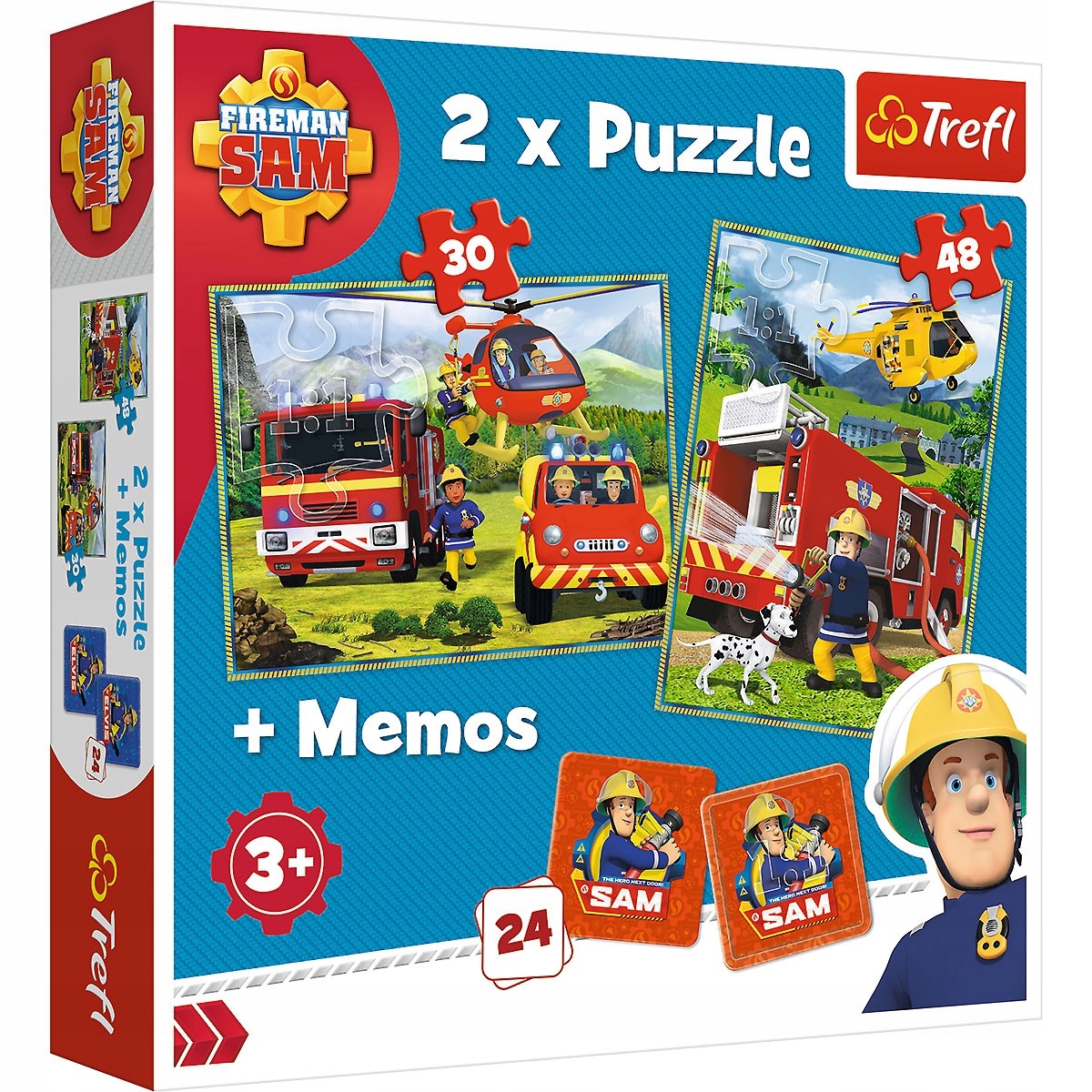 

Puzzle 2w1 memos Strażacy w akcji