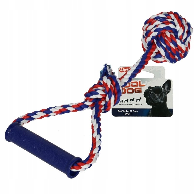 

Alpet Szarpak z piłką i uchwytem 32cm marine