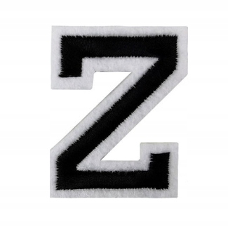 Naszywka litera Z aplikacja HAFT