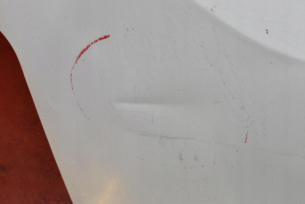 door rear. left SKRZYDLO BIALE FORD TRANSIT CUSTOM MK1 12-17