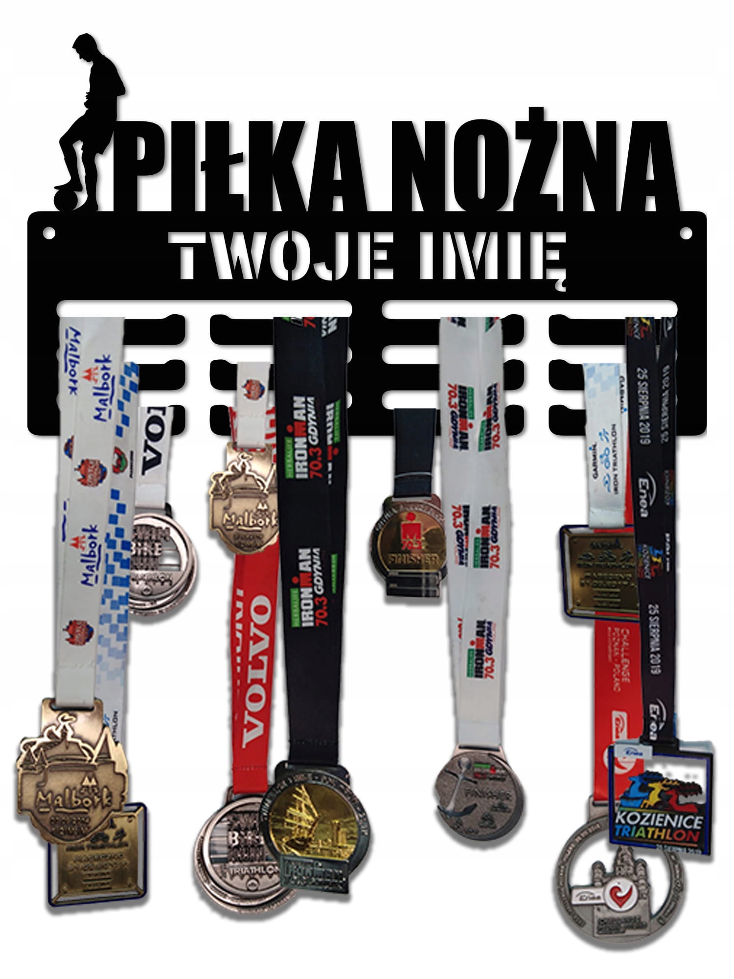 

Wieszak na medale z imieniem Piłka nożna 164.3