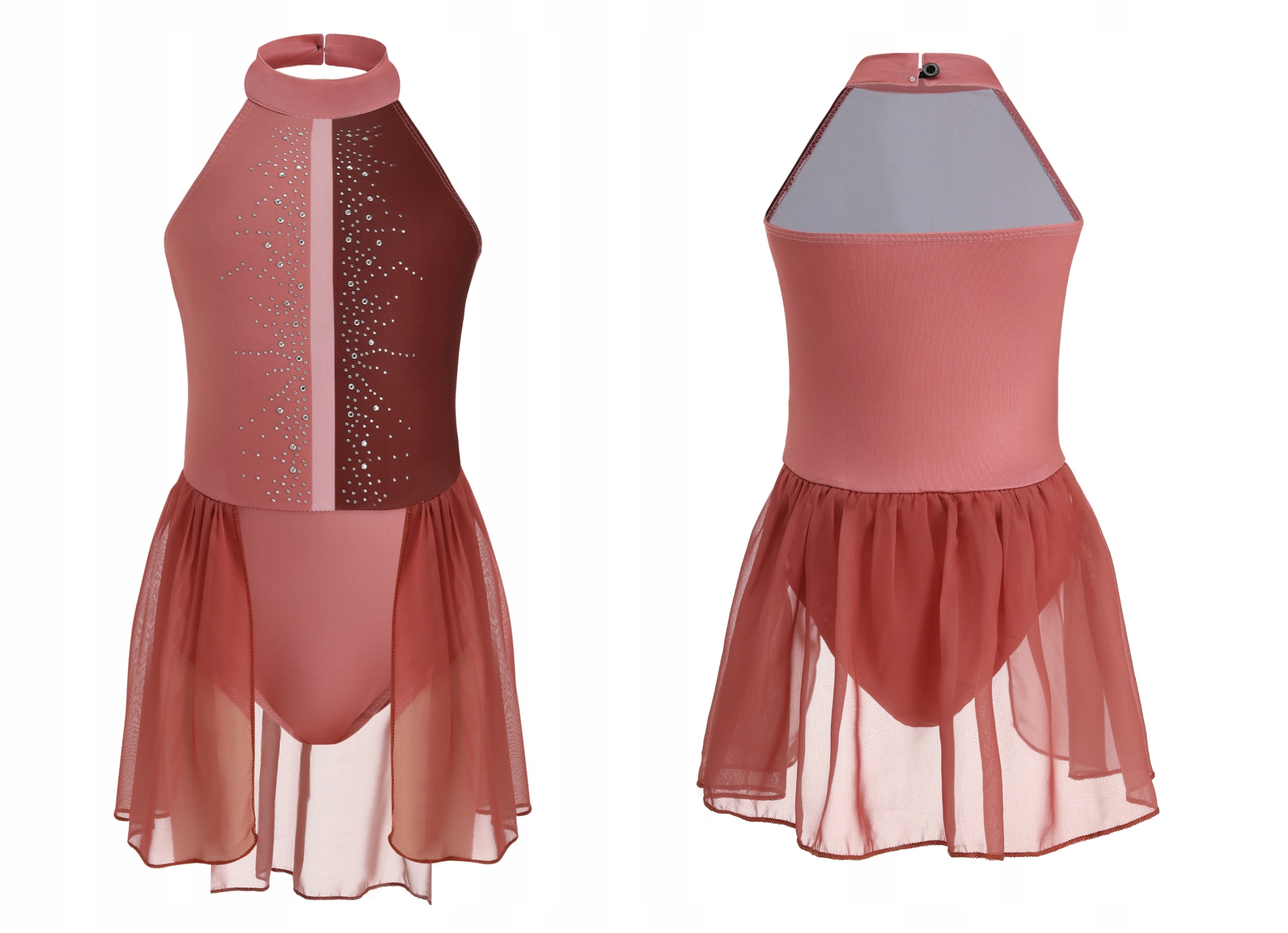 Baletní Body S Tylovou Sukní, Hnědé, Taneční Oblečení Pro Balet, Velikost 130