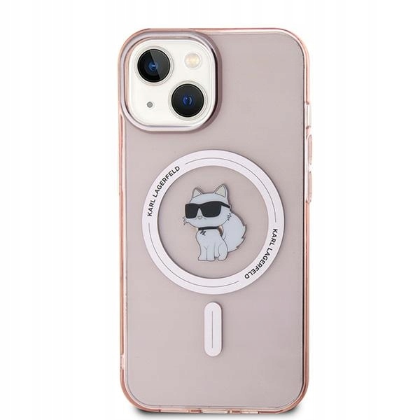 Karl Lagerfeld Choupette MagSafe Pouzdro pro iPhone 12 Pro růžové