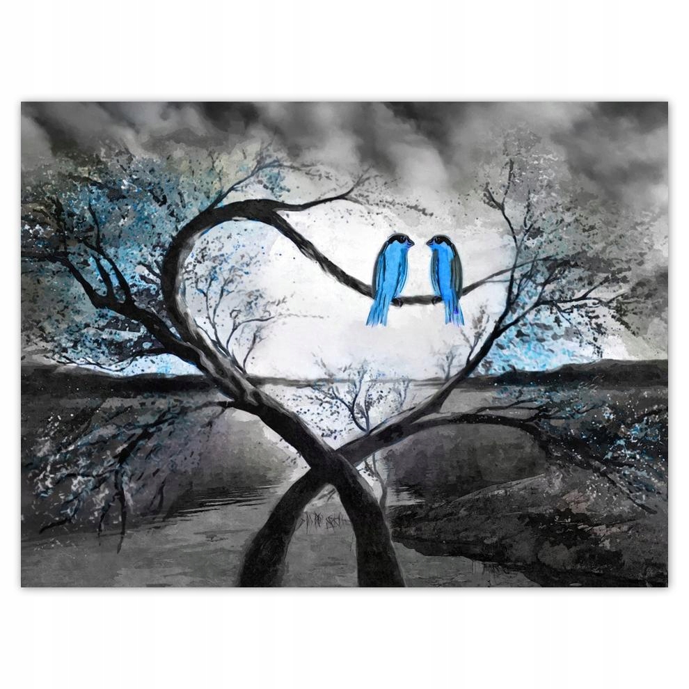 

Plakat 40x30 Drzewo Konary Ptaszki