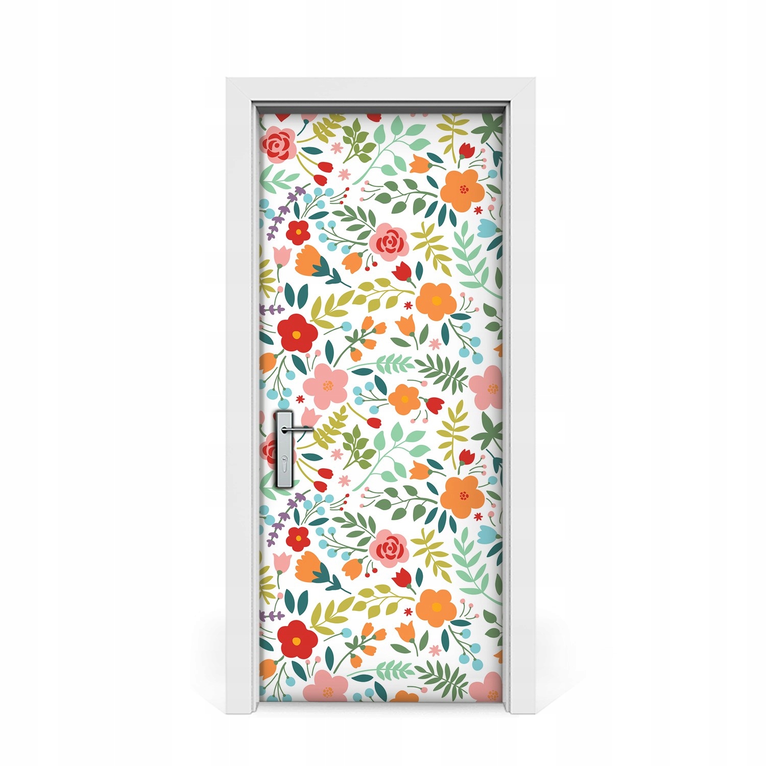 

Naklejka na drzwi Kolorowy obrazek w kwiaty 85x205