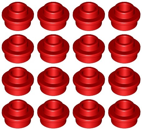 

Lego 85861 1x1 czerwona Nowa (2g) 16 szt.