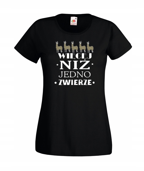 

S Koszulka Damska Lama Więcej Niż Jedno Zwierze
