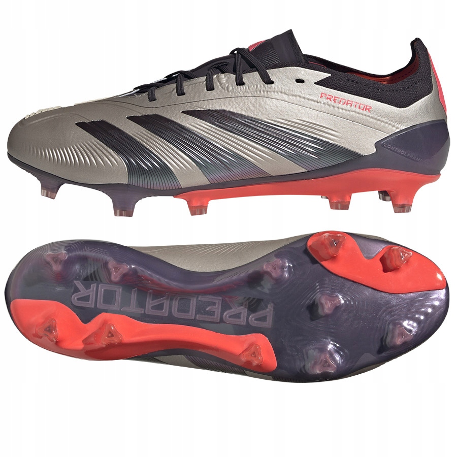 Adidas Predator Elite Fg [40] Boty Lanky Unisex Šedá