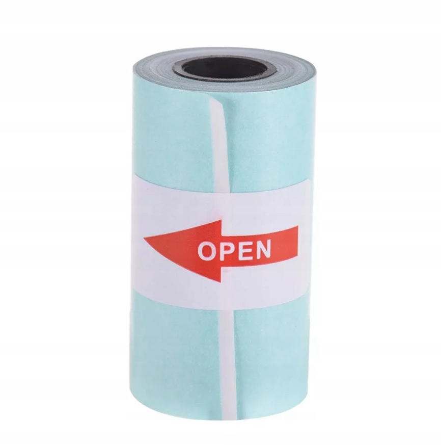 PAPIER SAMOPRZYLEPNY BIAŁY ROLKI WKŁADY DO MINI DRUKARKI DRUKUŚ APARAT 5SZT Stan opakowania oryginalne