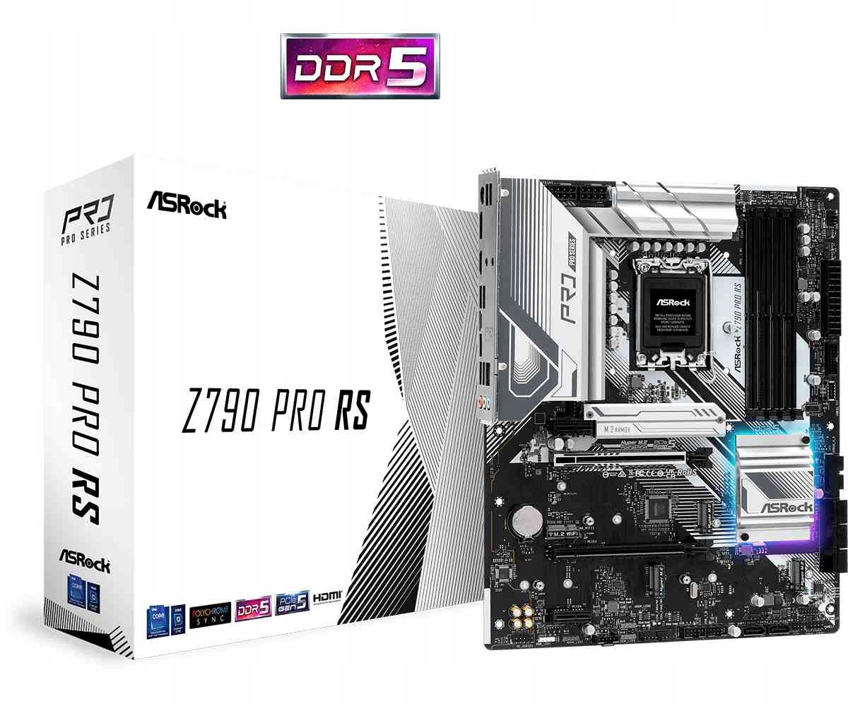 ASRock Mb Sc LGA1700 Z790 Pro Rs, Intel Z790, 4xDDR5, 1xDP, 1xHDMI…