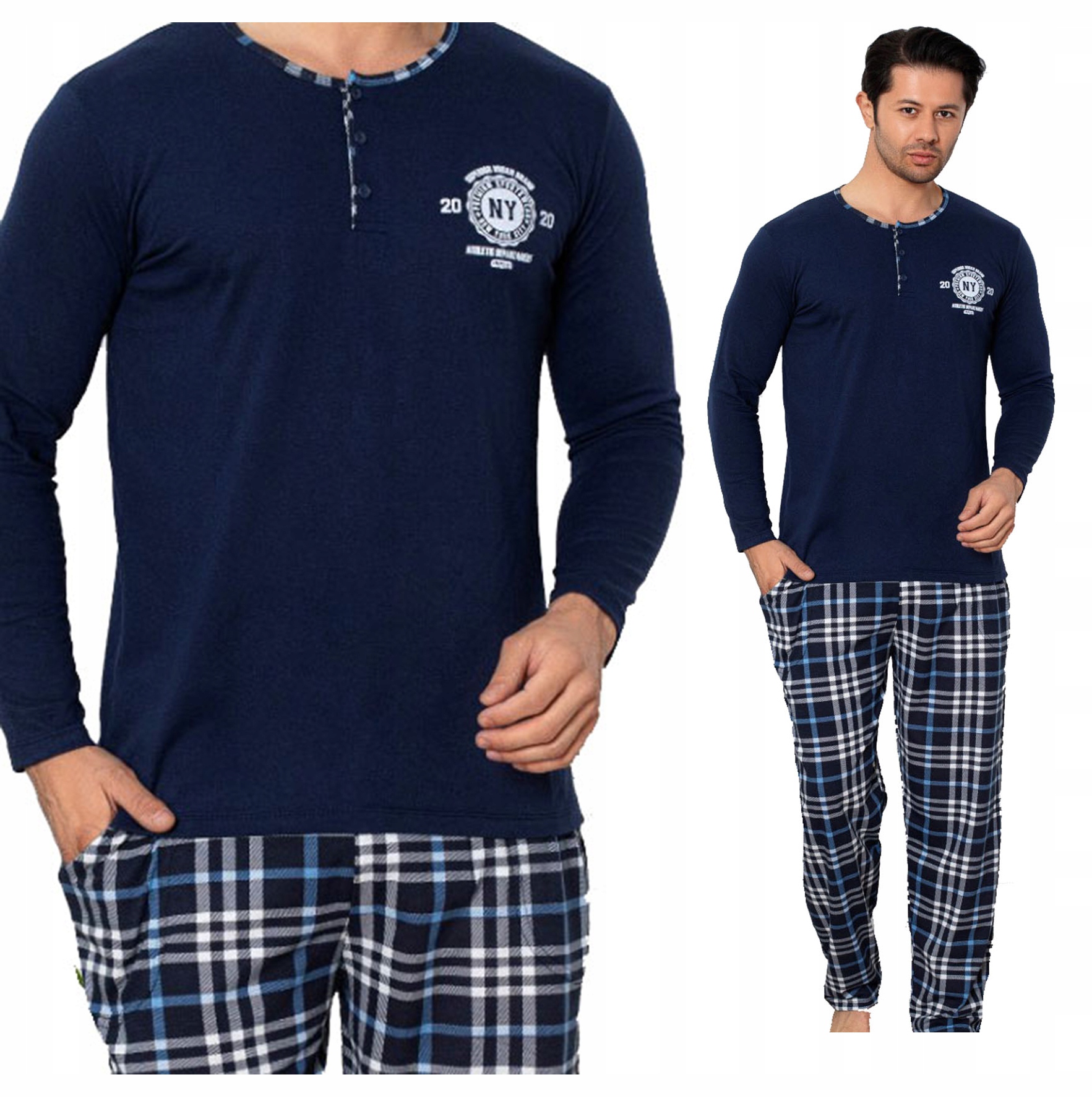 La Penna мужская пижама с длинными рукавами