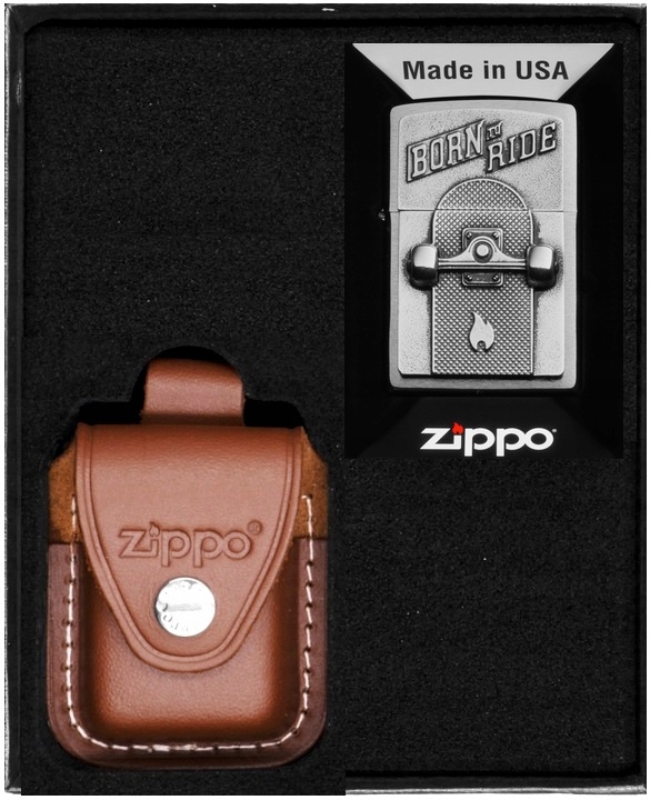 Sada Zippo Zapalovač Skateboard Dárkový No2