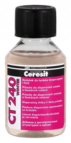 

Ceresit CT240 dodatek zimowy do tynkow farb 100ml