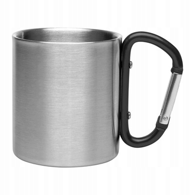 

Kubek z kolorowym karabińczykiem Trap 200 ml