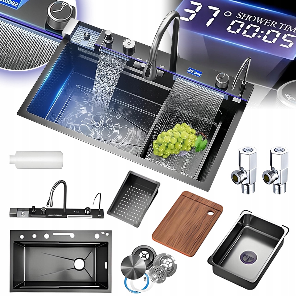 Kuchynský Drez Jednokomorový, Oceľový Drez Batéria, Doska A Akcesoria