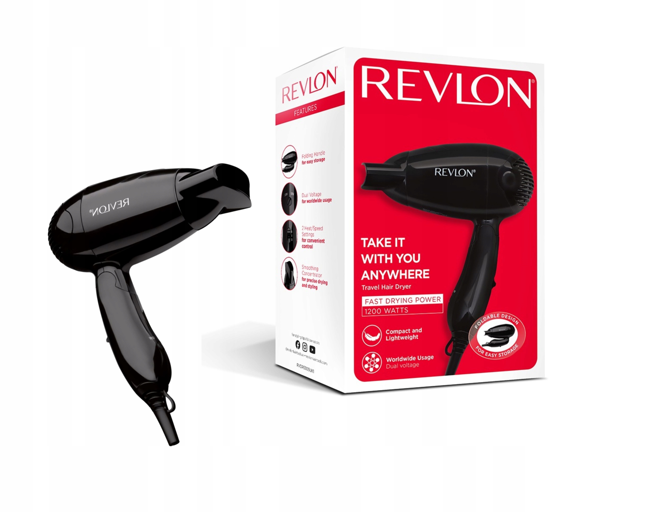 

Suszarka do włosów mocna Revlon Essentials RV5305