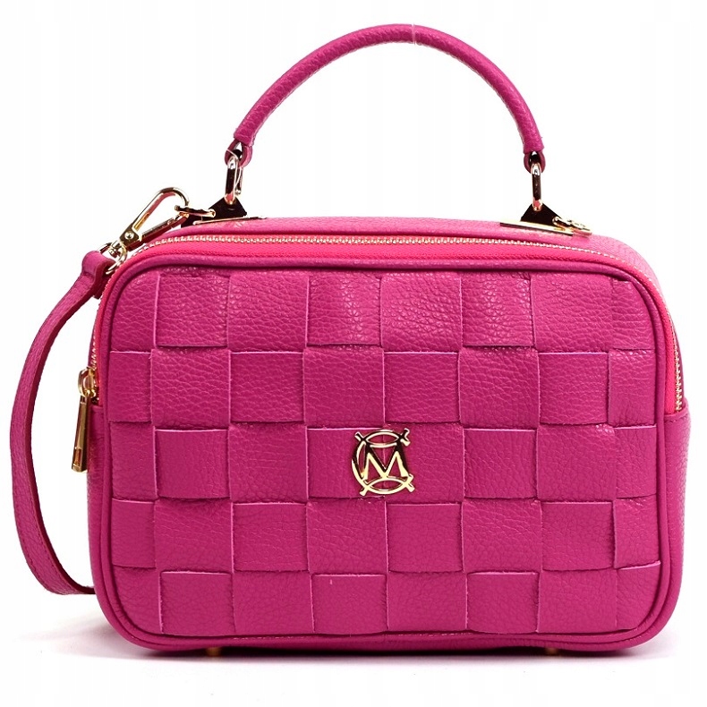 TOREBKA MASSIMO CONTTI SKÓRA PLECIONA FUKSJA 888G Marka Massimo Connti