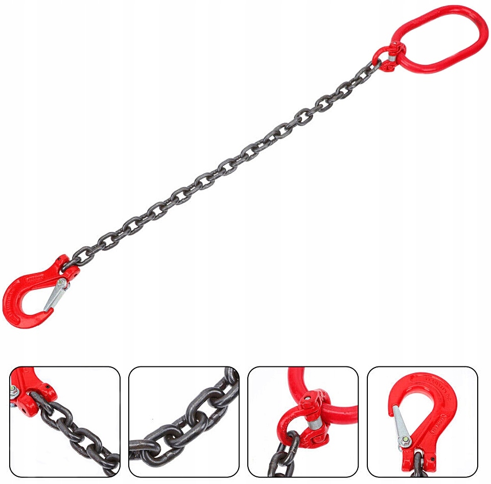 ZAWIESIE ŁAŃCUCHOWE 1C 2T 2,0T 2,5M Ø 8mm ATEST CE Waga narzędzia 4.6 kg