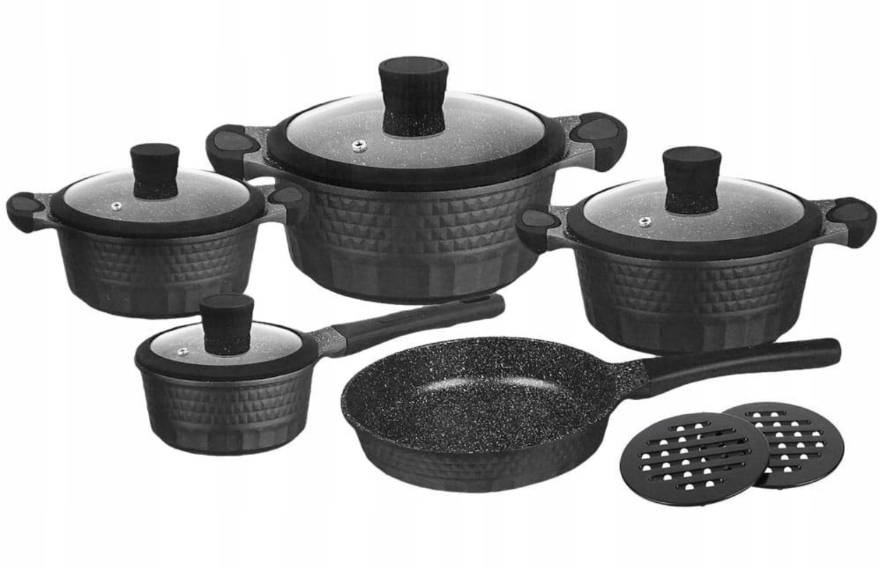Zestaw garnków Zilner MARMUR PREMIUM 11 el. ZL-8514