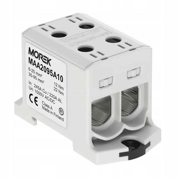 

Złączka OTL95-2 kolor szary 2xAl/Cu 6-95mm² 1000V