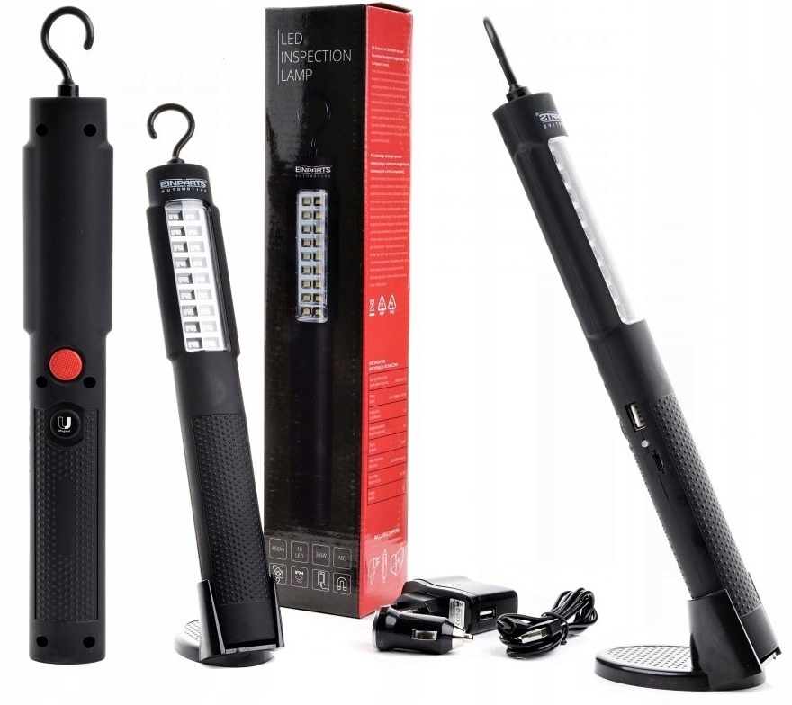 MOCNA LATARKA LED 450LM AKUMULATOROWA Z MAGNESEM