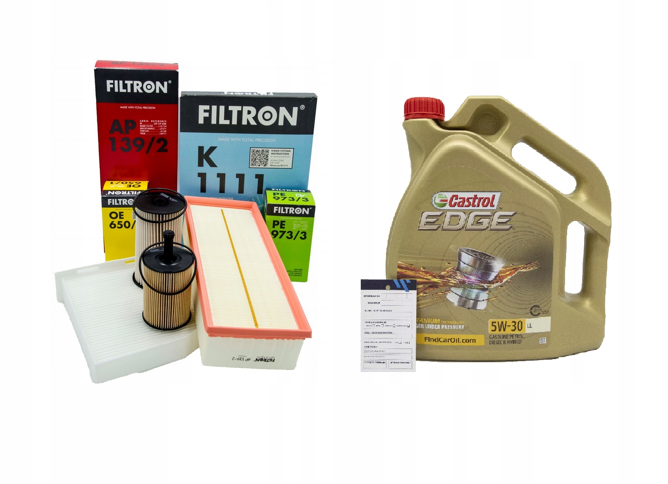 ZESTAW FILTRÓW + OLEJ 5W30 VW Passat B6 1.9 2.0TDI