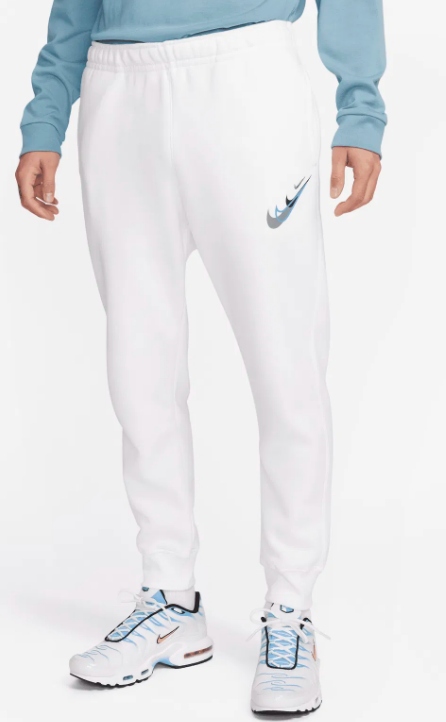 Pánské joggerové tepláky Nike Sportswear bílé FZ1379-100 vel. XL