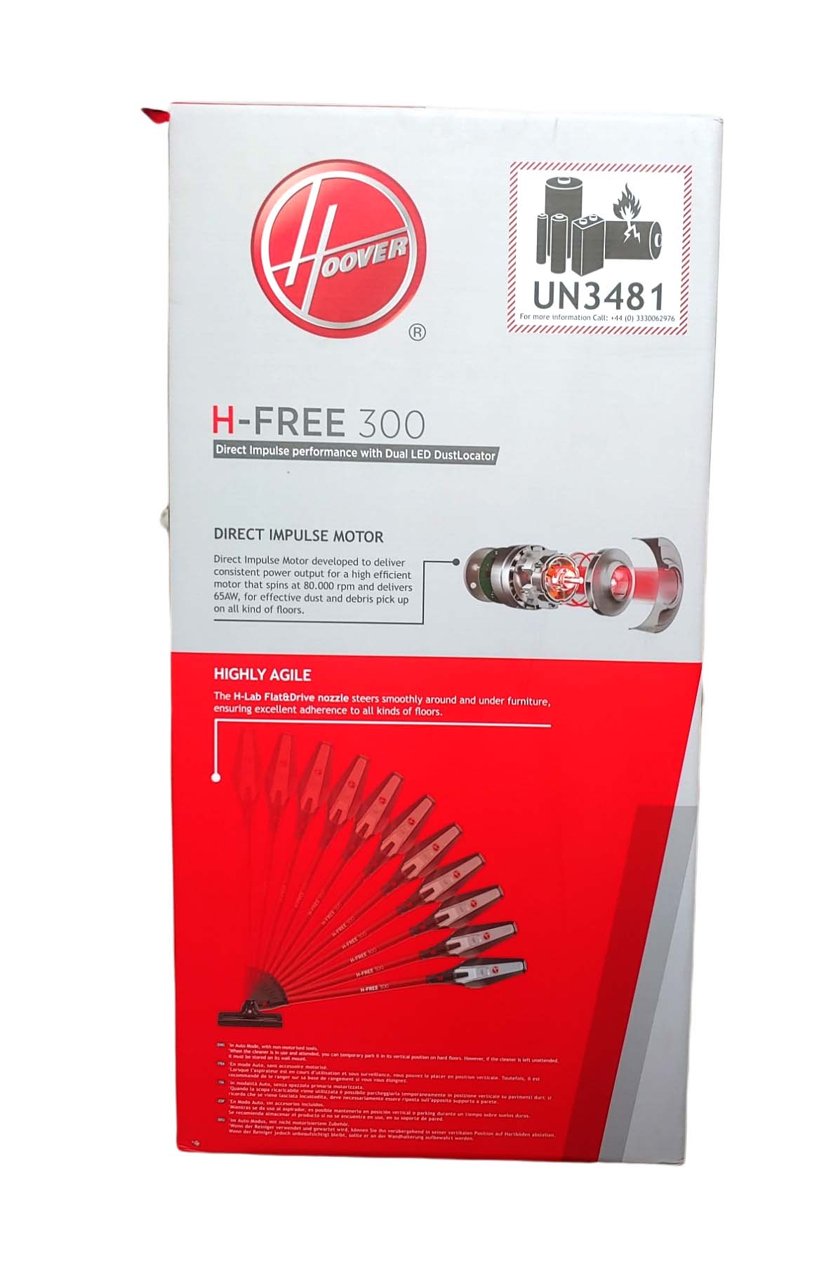 ODKURZACZ BEZPRZEWODOWY 2w1 HOOVER H-FREE 300 Kod producenta 123