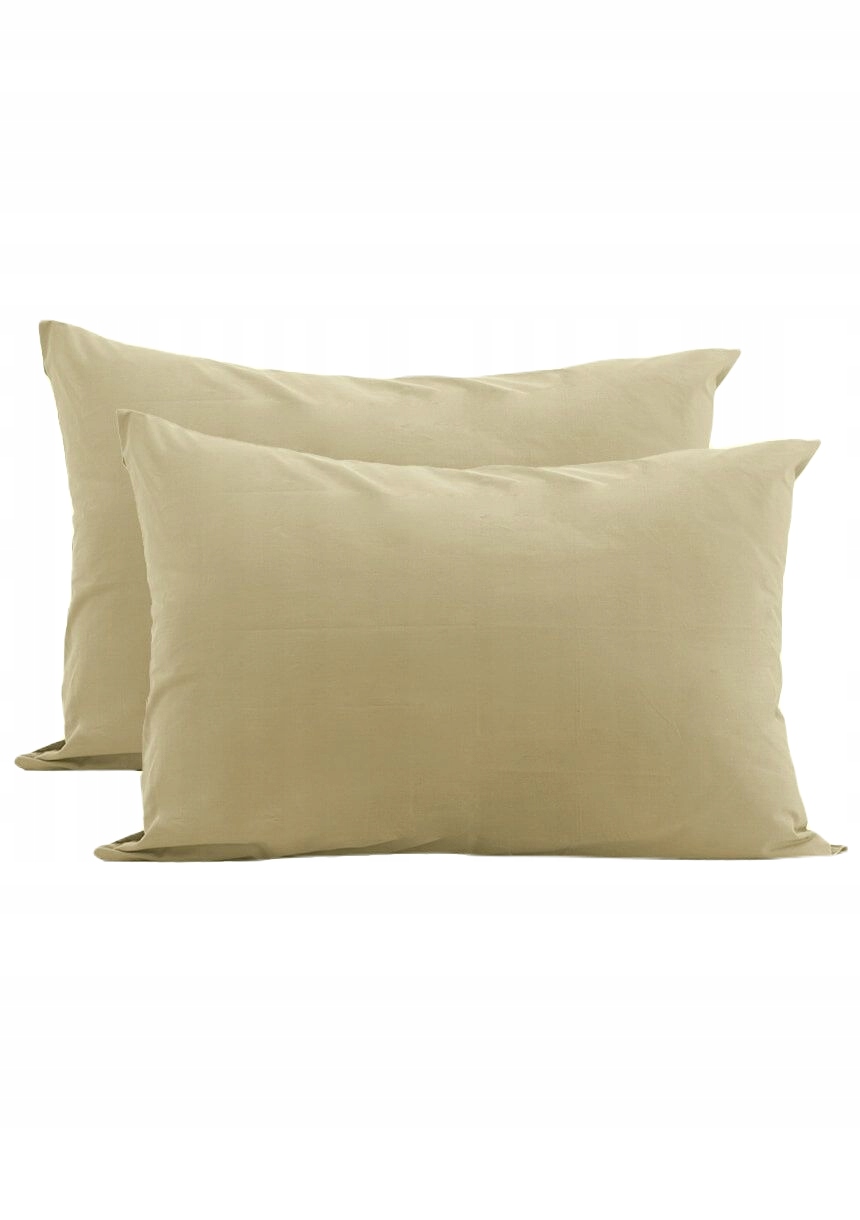 PIASKOWE POSZEWKI na poduszki 2x 40x40cm JAŚKI Stan opakowania oryginalne