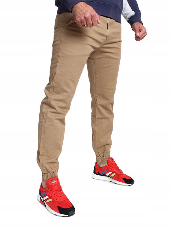 Spodnie Joggery Prosto Chino Carmel r. W38/L34