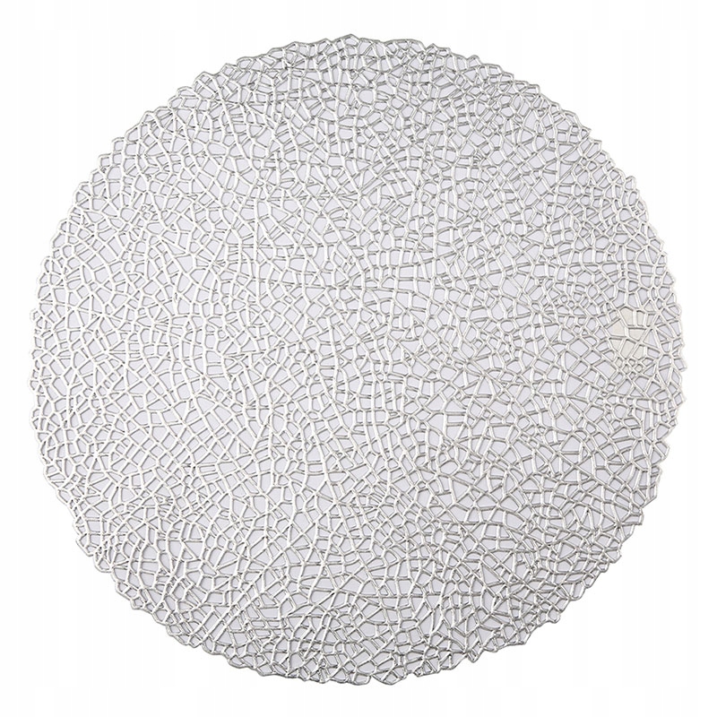 

Mata Słomkowa Podkładka Pod Talerz 38CM Srebrna