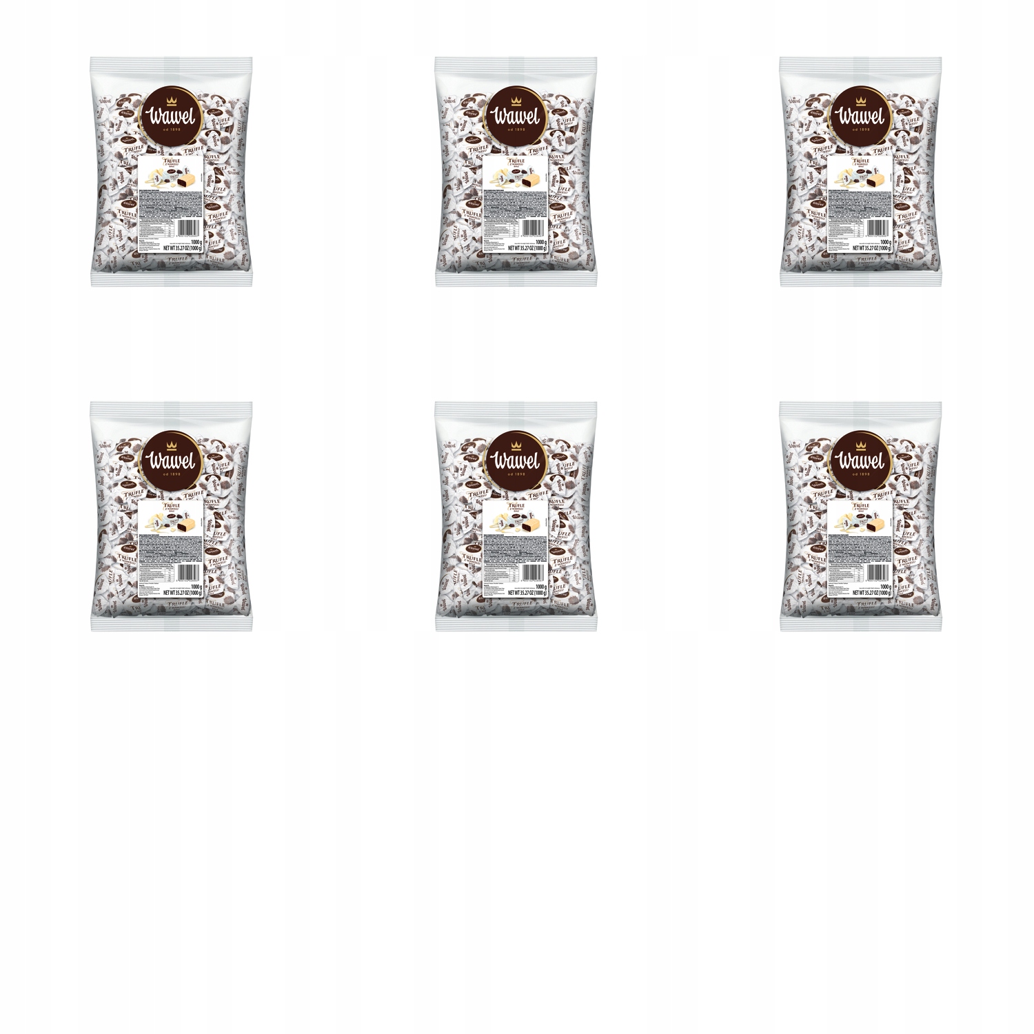 Levně 6 x Wawel bílé lanýže 1 kg