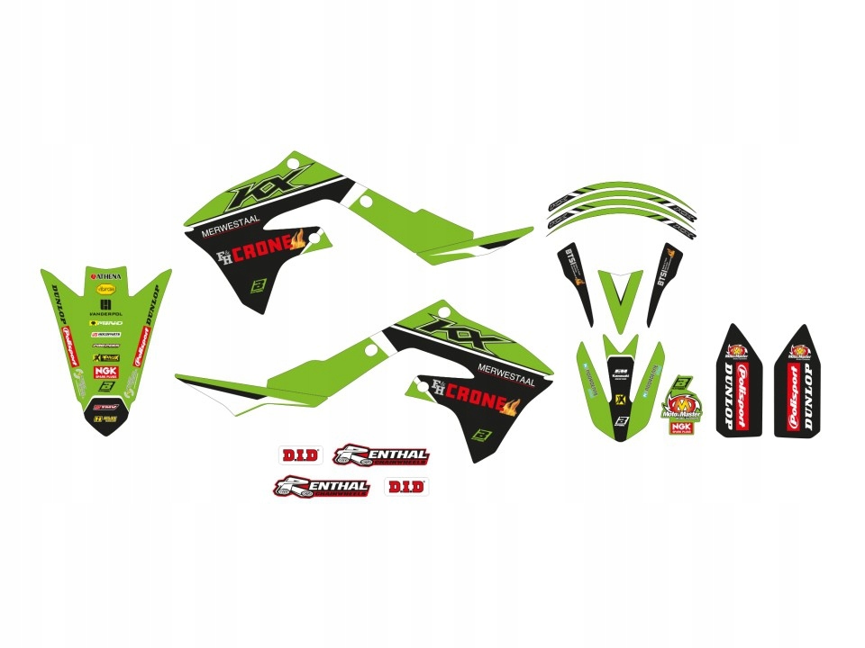 Blackbird Sada Nálepiek (oklein) Kawasaki Kx 250F '21-'23, Kx 450F '19-'